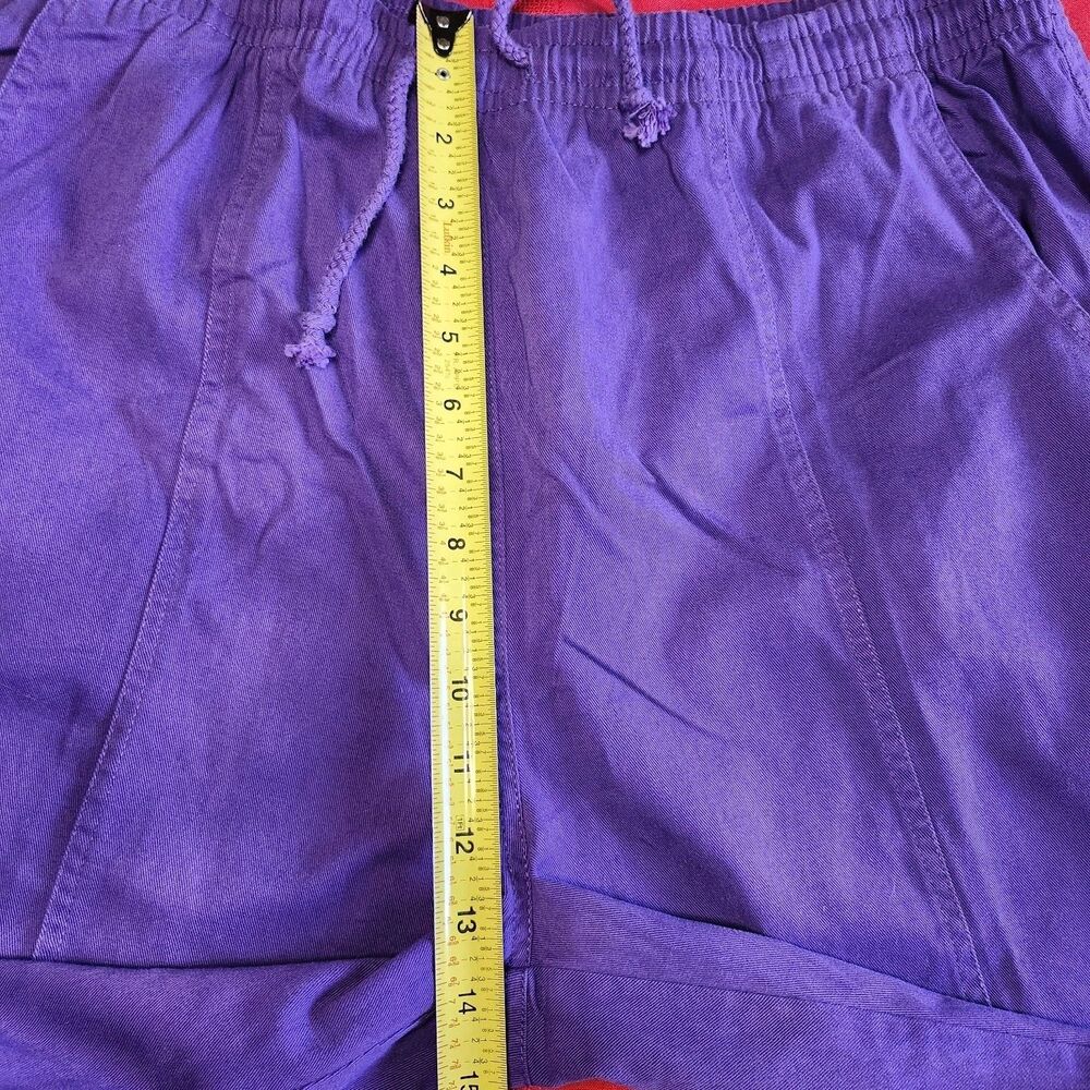 Get Lucky USA Red Hat Society Purple Shirt Capri Set L Embroidered Cotton VTG - Picture 11 of 16